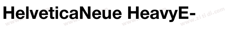 HelveticaNeue HeavyE字体转换
